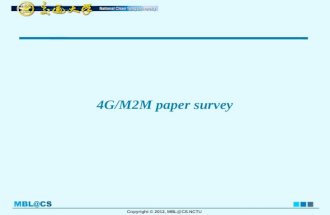Copyright © 2012, MBL@CS.NCTU 4G/M2M paper survey.