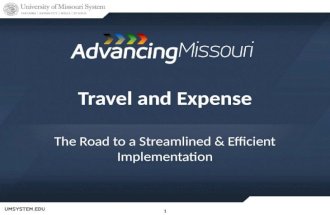 11 Travel and Expense The Road to a Streamlined & Efficient Implementation.