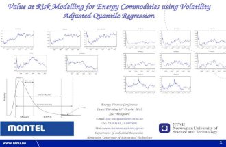 1 Value at Risk Modelling for Energy Commodities using Volatility Adjusted Quantile Regression Energy Finance Conference Essen Thursday 10 th October 2013.