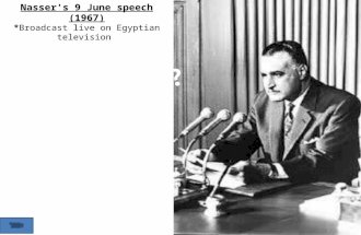Nasser's 9 June speech (1967) *Broadcast live on Egyptian television.