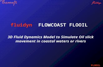Fluidyn FLOWCOAST FLOOIL 3D Fluid Dynamics Model to Simulate Oil slick movement in coastal waters or rivers FLOOIL.