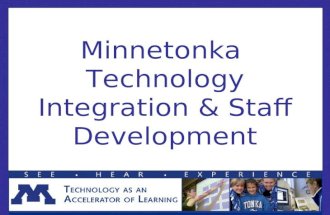 Minnetonka Technology Integration & Staff Development.