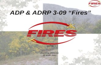 ADP & ADRP 3-09 “Fires” Doctrine Division 22 AUG 2012 DOTD.
