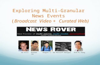 Brendan JouHongzhi LiJoe EllisDan Morozoff-AbezgauzShih-Fu Chang Exploring Multi-Granular News Events (Broadcast Video + Curated Web)