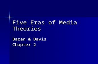 Five Eras of Media Theories Baran & Davis Chapter 2.