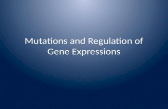 Mutations and Regulation of Gene Expressions. Introduction A change in the sequence of bases in DNA or RNA is called a mutation. Everyone has mutations.
