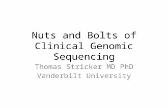 Nuts and Bolts of Clinical Genomic Sequencing Thomas Stricker MD PhD Vanderbilt University.