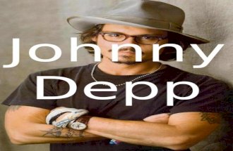 Johnny Depp. Johnny Depp’s real name is John Christopher Depp. He was born 9 june 1963. He’s an actor, a musician, a producer, a director and a scriptwriter.