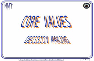 14-1-1Navy Military Training - Core Values (Decision Making)
