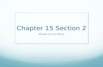 Chapter 15 Section 2 People on the Move. Pogrom Violent massacres of Jews Sweeping through Russia.