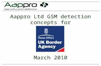 Aappro Ltd GSM detection concepts for March 2010.