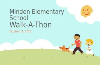 Minden Elementary School Walk-A-Thon October 11, 2013.