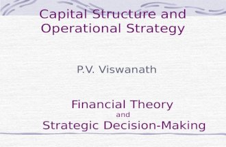 Capital Structure and Operational Strategy P.V. Viswanath Financial Theory and Strategic Decision-Making.