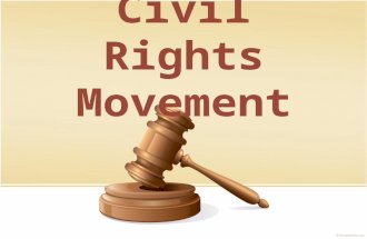 Civil Rights Movement. What do you know or remember about the Civil Rights Movement? Brainstorm in small groups using the organizer.