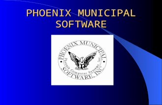 PHOENIX MUNICIPAL SOFTWARE. Personnel Property Tax System Property Tax System Water/Sewer Tax System Motor Vehicle Excise Tax System.