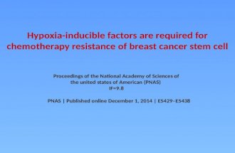 Hypoxia-inducible factors are required for chemotherapy resistance of breast cancer stem cell Proceedings of the National Academy of Sciences of the united.