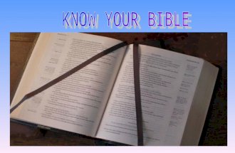 What is the Bible? -The word “BIBLE” comes from the Greek “BIBLIA” meaning The Books. - It is a collection of ancient writings about God (Yahweh) -The.