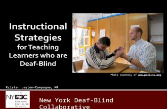 New York Deaf-Blind Collaborative Kristen Layton-Campagna, MA Photo courtesy of .