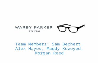 Team Members: Sam Bechert, Alex Hayes, Maddy Kozoyed, Morgan Reed.