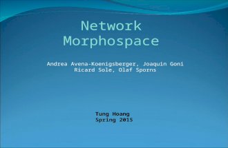 Network Morphospace Andrea Avena-Koenigsberger, Joaquin Goni Ricard Sole, Olaf Sporns Tung Hoang Spring 2015.