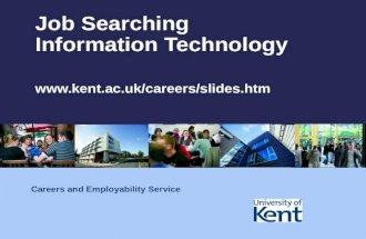 Job Searching Information Technology  Careers and Employability Service.
