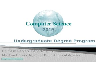 Computer Science Department 1 Computer Science 2015.
