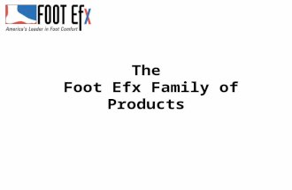 The Foot Efx Family of Products. WHERE DID THE SYMMETRY COME FROM? The Symmetry products are the result of years of research and a dedicated commitment.