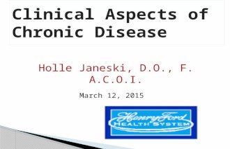 Holle Janeski, D.O., F. A.C.O.I. March 12, 2015.  Sequence of events and progression of disease  What happens when the body shuts down  When does care.