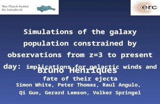 Simulations of the galaxy population constrained by observations from z=3 to present day: implications for galactic winds and fate of their ejecta Bruno.