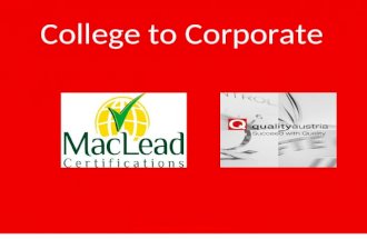 College to Corporate .