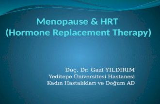 Doç. Dr. Gazi YILDIRIM Yeditepe Üniversitesi Hastanesi Kadın Hastalıkları ve Doğum AD.