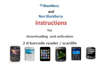 For downloading and activation 2 d barcode reader / scanlife.