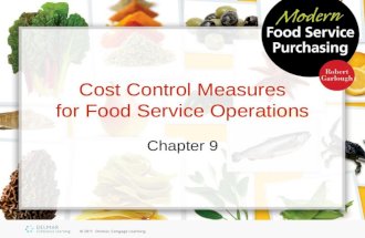 Cost Control Measures for Food Service Operations Chapter 9.