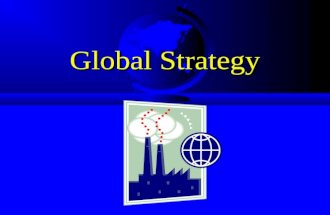 Global Strategy. Procter & Gamble Pan-European Brand Development.