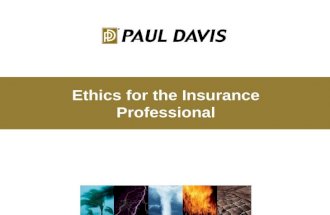 Ethics for the Insurance Professional. A Moment of Silence.