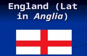 England (Latin Anglia) England (Latin Anglia). England occupies all of the island east of Wales and south of Scotland, other divisions of the island of.