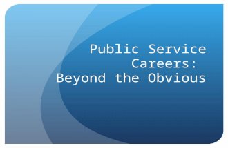 Public Service Careers: Beyond the Obvious. Legal Services Organization Legal services organizations provide direct legal services to indigent individuals.