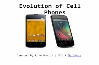 Created by Luke Harris | Visit My StoreMy Store Evolution of Cell Phones.