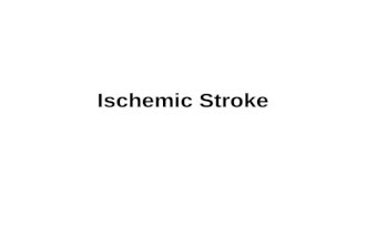 Ischemic Stroke. An ischemic stroke, cerebrovascular accident (CVA), or “brain attack” is a sudden loss of function resulting from disruption of the blood.