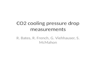CO2 cooling pressure drop measurements R. Bates, R. French, G. Viehhauser, S. McMahon.