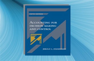 Management Accounting in a Changing Environment Chapter Fourteen.