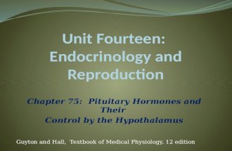 Chapter 75: Pituitary Hormones and Their Control by the Hypothalamus Guyton and Hall, Textbook of Medical Physiology, 12 edition.