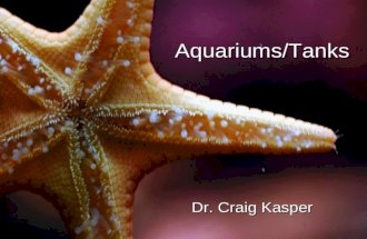 Aquariums/Tanks Dr. Craig Kasper. Many people have owned or will own a fish tank (it may even contain fish)Many people have owned or will own a fish tank.
