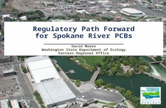 Regulatory Path Forward for Spokane River PCBs ________________________ David Moore Washington State Department of Ecology Eastern Regional Office.