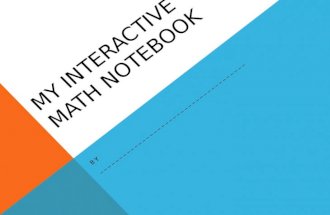 MY INTERACTIVE MATH NOTEBOOK BY ______________________________________.