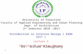 11 Dr. Nihad Almughany University of Palestine Faculty of Applied Engineering and Urban Planning Dept. of Architecture 2 nd Semester 2010 -2011 Introduction.