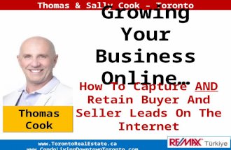 Thomas & Sally Cook – Toronto   Growing Your Business Online… How To Capture AND Retain Buyer.