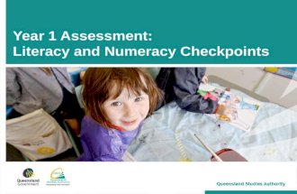 Year 1 Assessment: Literacy and Numeracy Checkpoints.