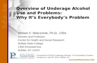 William F. Wieczorek, Ph.D., CRA Director and Professor Center for Health and Social Research Buffalo State College 1300 Elmwood Ave. Buffalo. NY 14222.