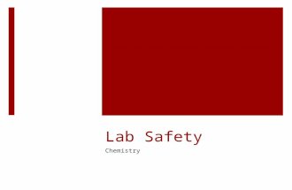 Lab Safety Chemistry. Lab Safety  Personal protective equipment is important!  Rely on lab partners  Know the lab area 2.